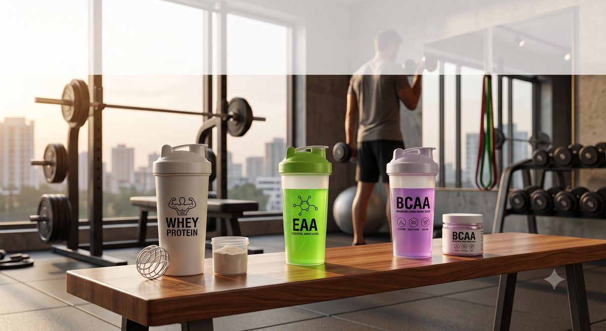 Whey Protein vs EAA vs BCAA: What's the Difference?