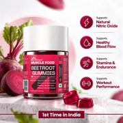 Muscle Food BeetRoot Gummies(Strawberry Flavour)