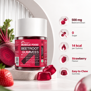 Muscle Food BeetRoot Gummies(Strawberry Flavour)