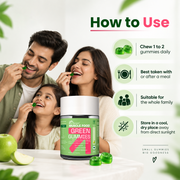 Muscle Food Super Green Gummies(Green Apple)
