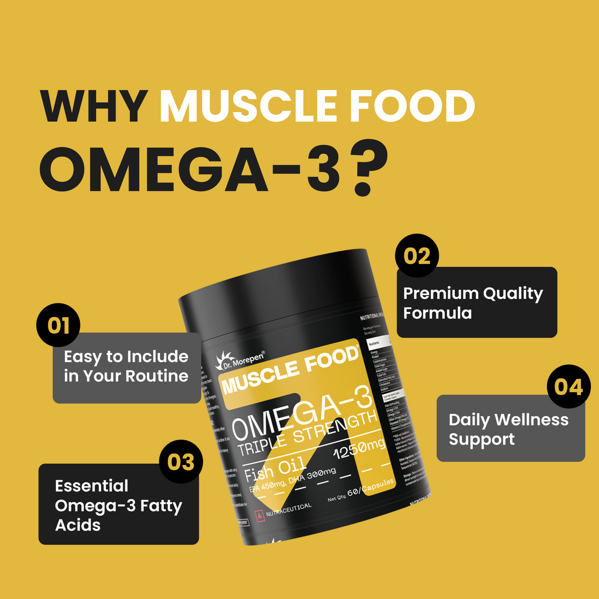 Muscle Food Omega -3 Triple Strength