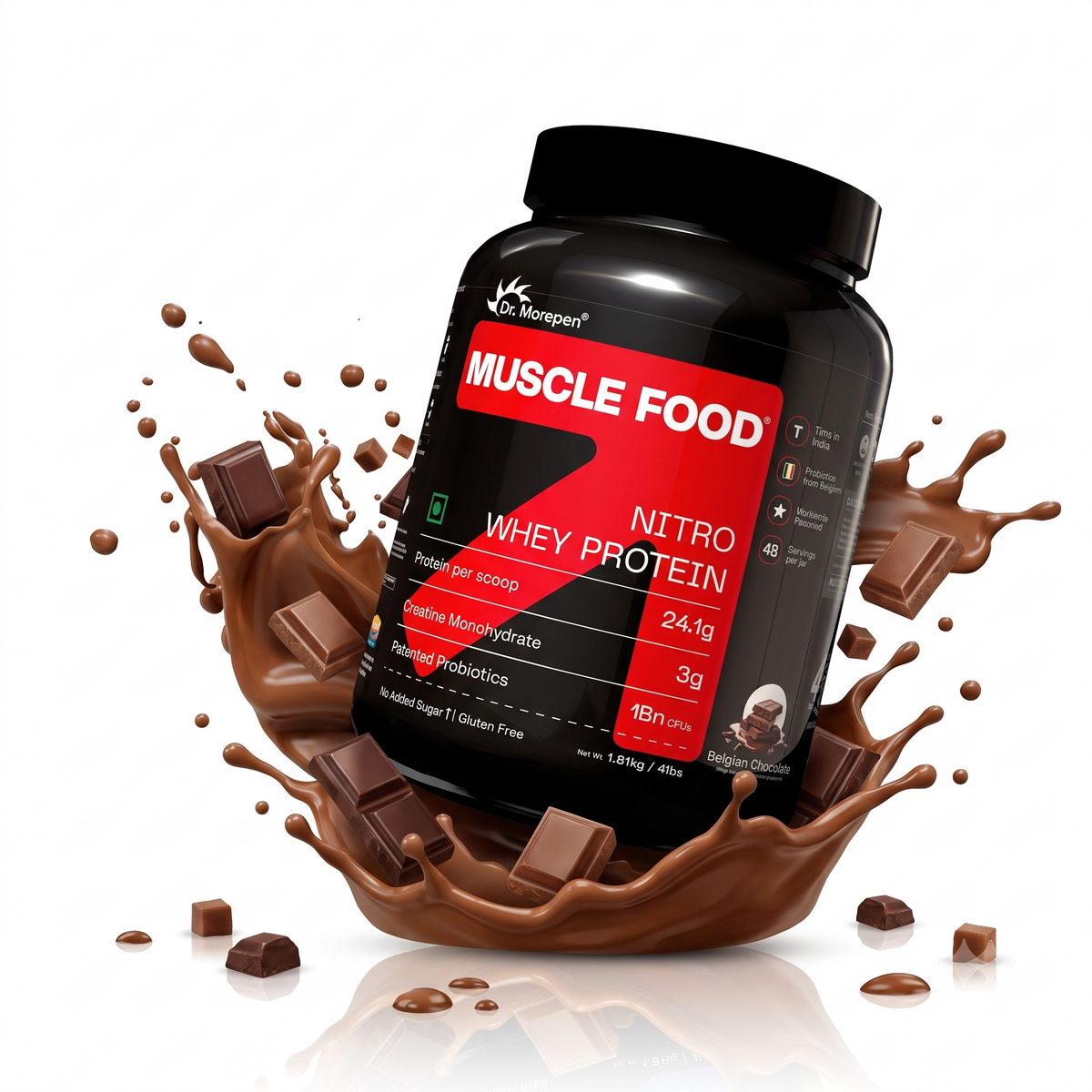 Nitro Whey Protein  Belgian Chocolate