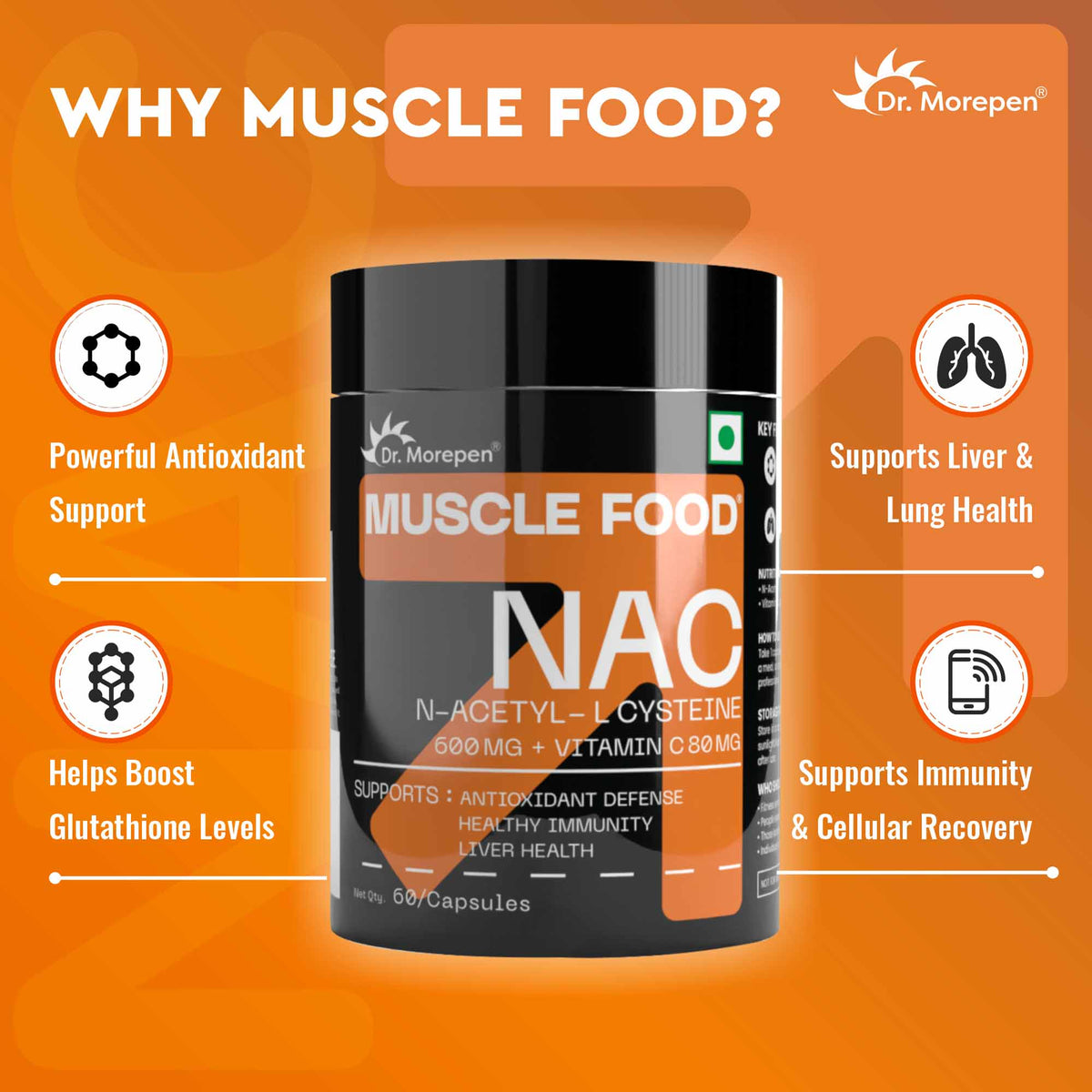 Muscle Food NAC N-ACETYL-L CYSTEINE