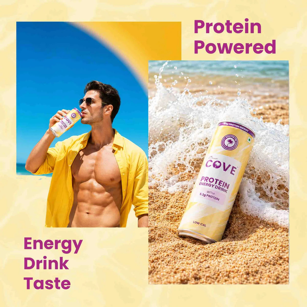 Cove Protein Energy Drink with 5.3g Protein  Low Cal